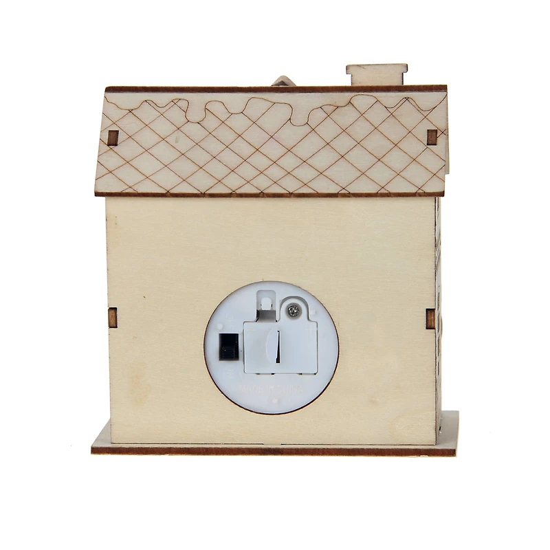 DIY LED Wood Village Candy Cane House by Make Market®