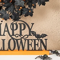 Glitzhome® 18" Happy Halloween Wood and Metal Table Décor