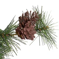 72" Pre-Lit Country Mixed Pine Artificial Christmas Swag, Clear Lights