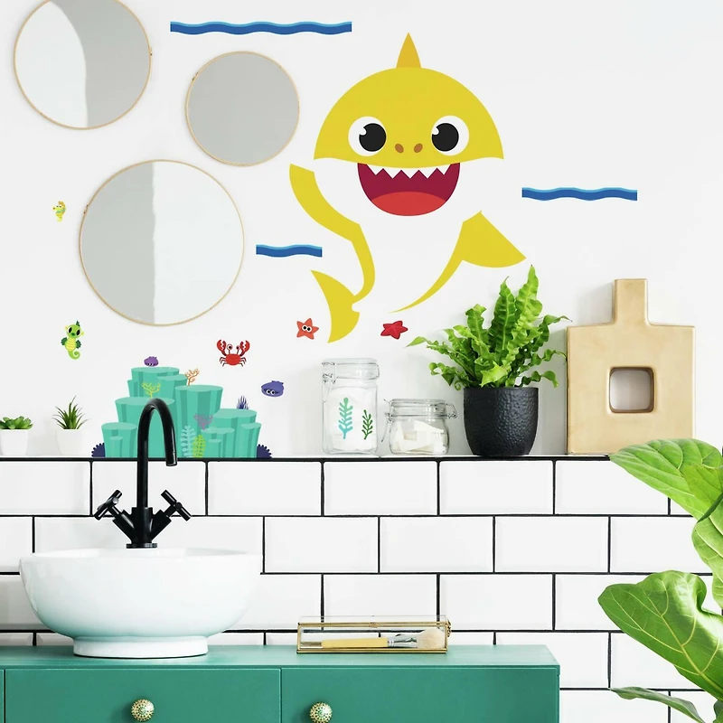 RoomMates Baby Shark Peel & Stick Giant Wall Decals