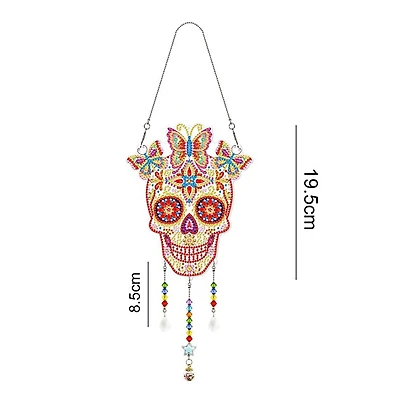 Sparkly Selections Skull and Butterflies Wall Hanger Diamond Painting