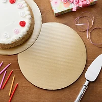 6 Packs: 3 ct. (18 total) 12" Gold Glitter Round Cake Boards by Celebrate It™