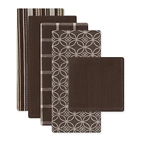 DII® Assorted Dark Brown Dishtowel & Dishcloth (Set of 5)