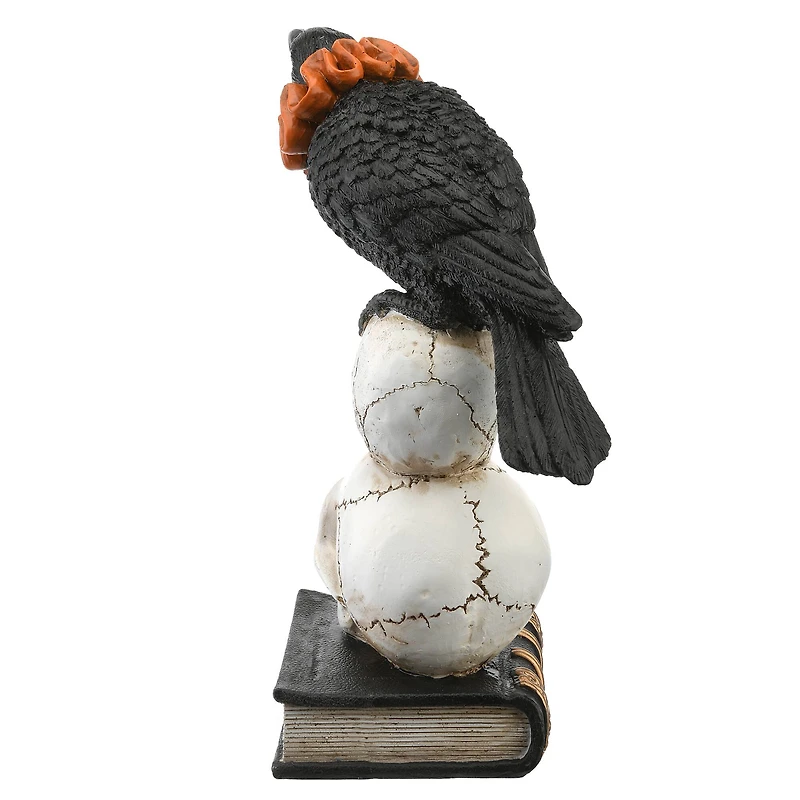 11" Crow & Skulls Halloween Décor
