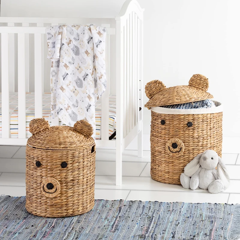 Honey Can Do Bear Shaped Storage Baskets Set