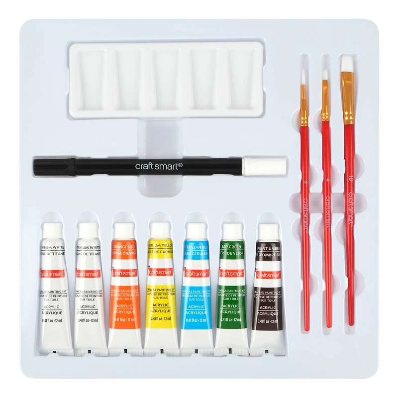 11" x 11" Patio Drinks Canvas Painting Kit by Craft Smart®