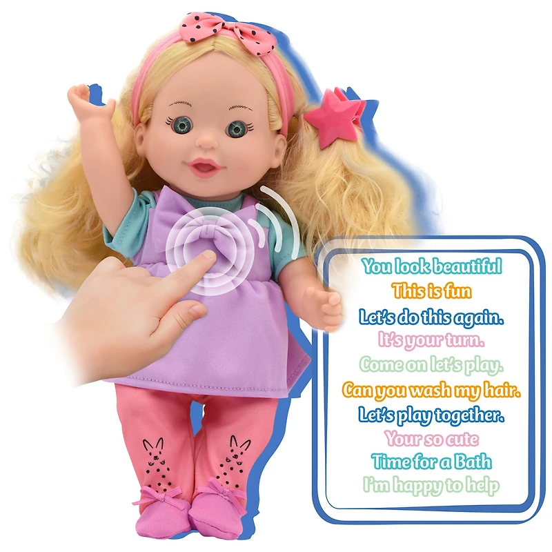 New Adventures Lil' Tots® Talking Hair Styling Doll Playset