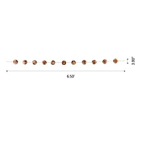 Glitzhome® 78.75" Fall Plaid Balls Garland