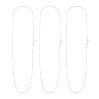 Silver Ball Bead Necklace Set by Bead Landing™