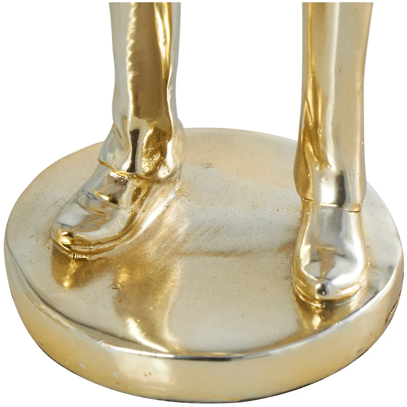 14" Gold Musician Sculpture Set