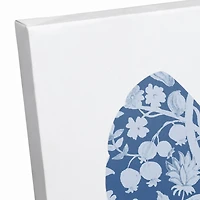 Floral Blue Turkey Canvas Wall Art