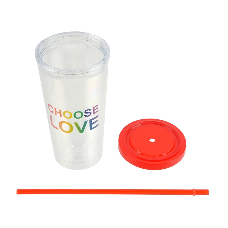 20oz. Choose Love Pride Double Wall Tumbler by Celebrate It™