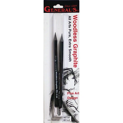 General's® Pure Woodless Graphite Pencil Set, Extra Soft