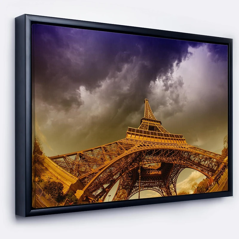 Designart - Paris Eiffel Towerand Gorgeous Sky
