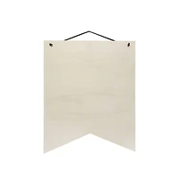 14.75" Unfinished Wood Ribbon Plaque by Make Market®