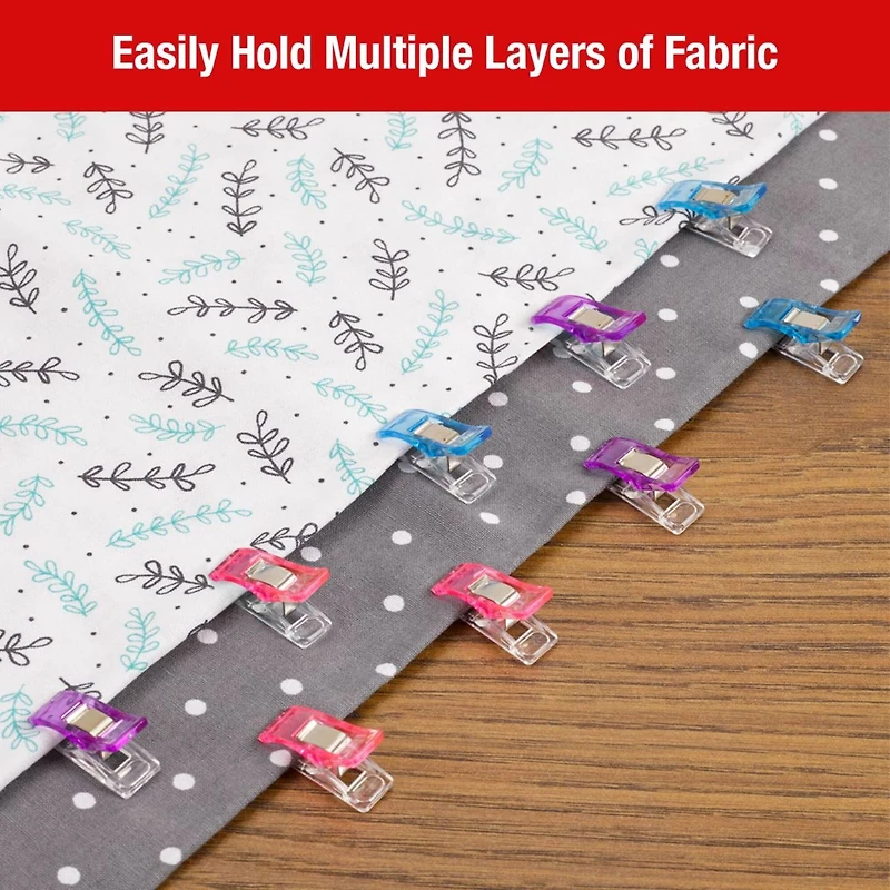 SINGER® Mixed Fabric Clips for Crafts, Sewing & Quilting, 72ct.