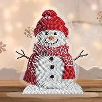 8" x 7.75" Snowman Diamond Art Table Topper Kit by Make Market®