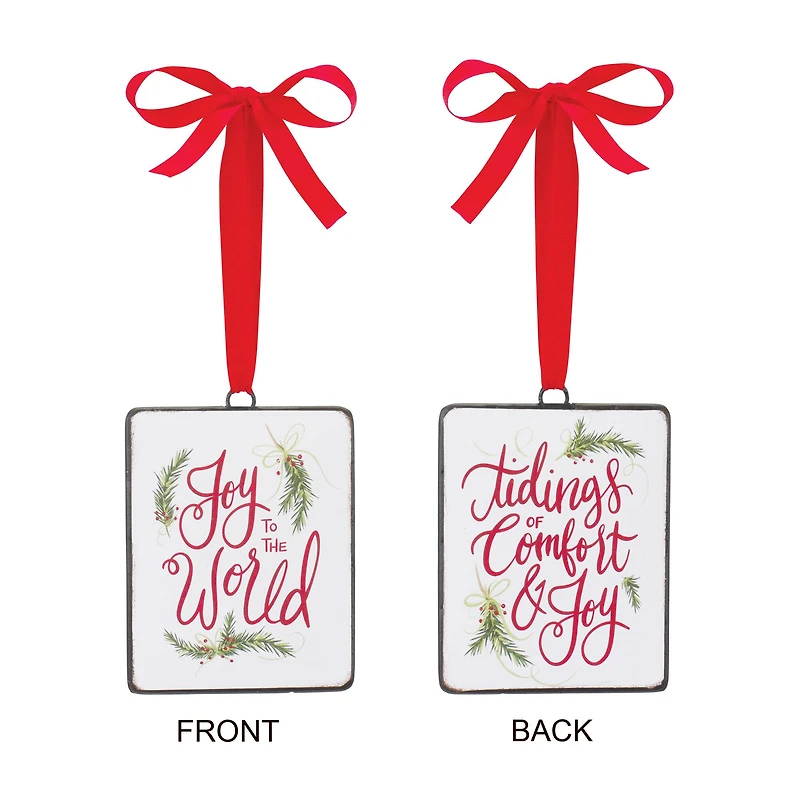 12ct. Holiday Sentiment Ornament