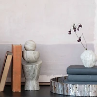 Hello Honey® 9.5" Gray & Brown Geometric Marble Décor