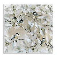 Stupell Industries Chickadee Birds on Branches Wall Plaque Art