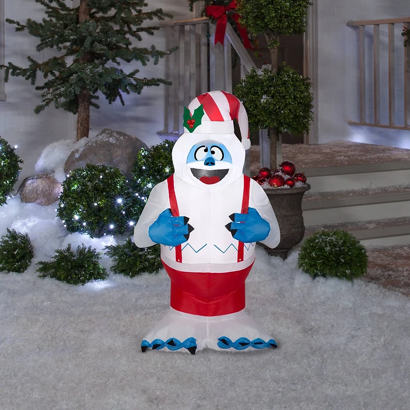 3.5ft. Airblown® Inflatable Christmas Rudolph Bumble in Suspenders