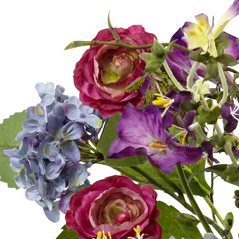 24" Spring Garden Floral Arrangement with Glass Vase