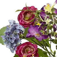 24" Spring Garden Floral Arrangement with Glass Vase