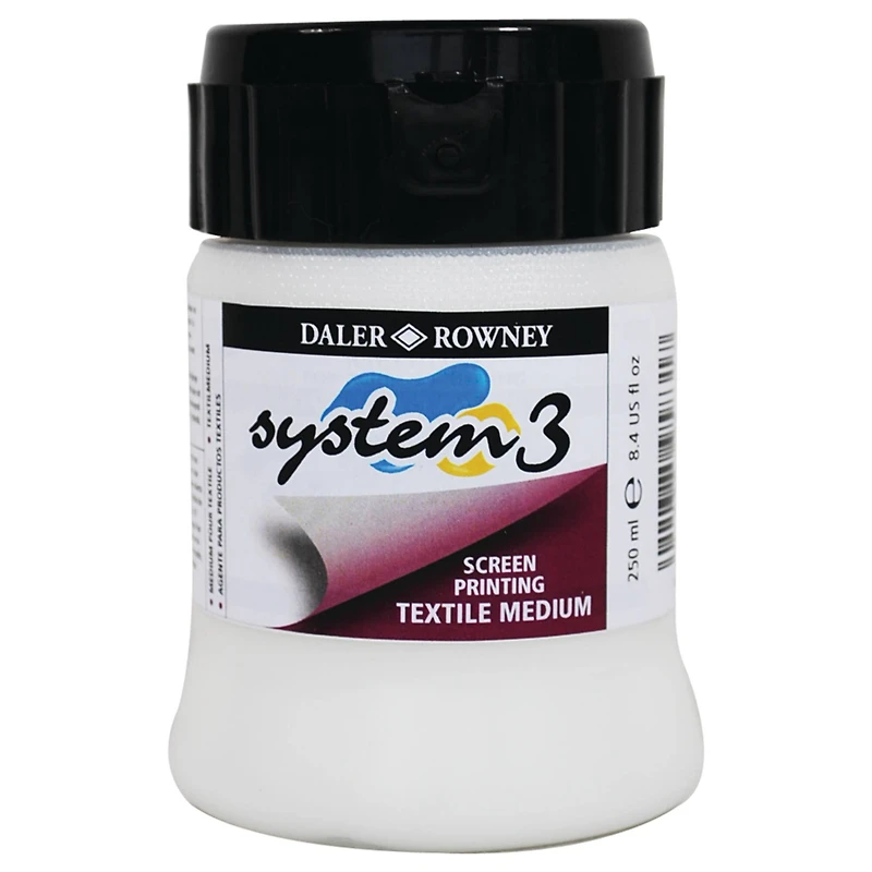 Daler-Rowney® System 3 Acrylic Textile Printing Medium, 8oz.