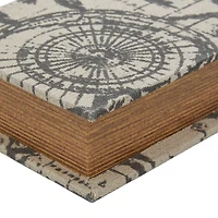 World Map Wooden Traditional Book Box Set