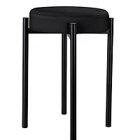 Home Details 18" Velour Vanity Stool