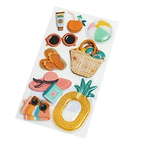 Beach Accessories Dimensional Stickers by Recollections™