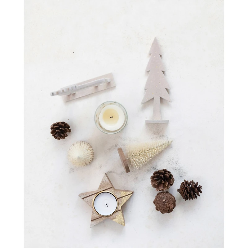 Hello Honey® 13 Piece Wood Grain & Jar Star Candles & Woodland Icons Candle Garden Kit