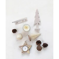 Hello Honey® 13 Piece Wood Grain & Jar Star Candles & Woodland Icons Candle Garden Kit