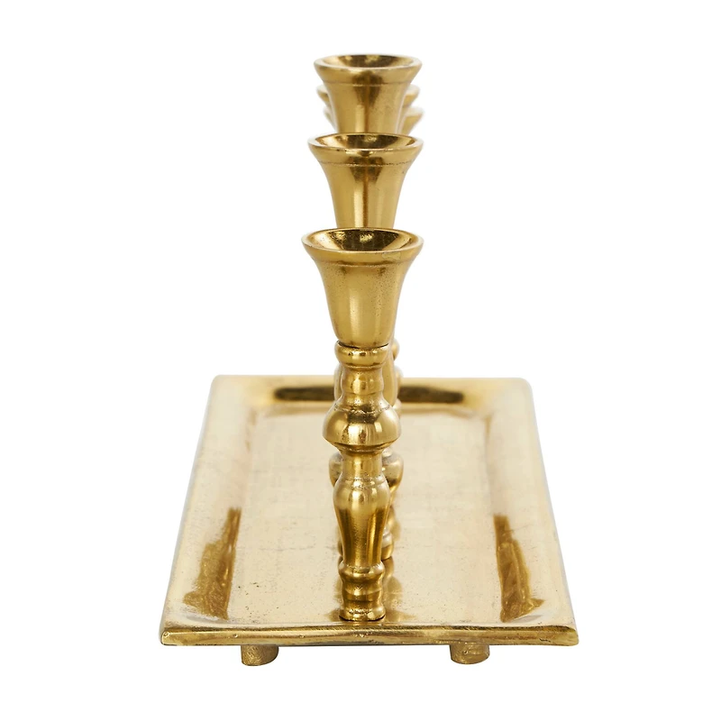 Aluminum Candle Candelabra with Candle Plate