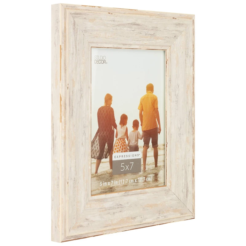 Expressions™ 5" x 7" Greige Distressed Wide Frame by Studio Décor®