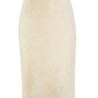 17" Beige Paper Mache Abstract Double Handle Vase