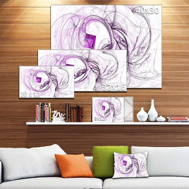 Designart - Billowing Smoke Purple