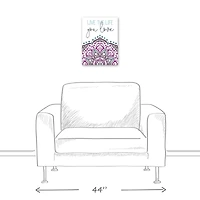 Live The Life You Love 12" x 16" Canvas Wall Art