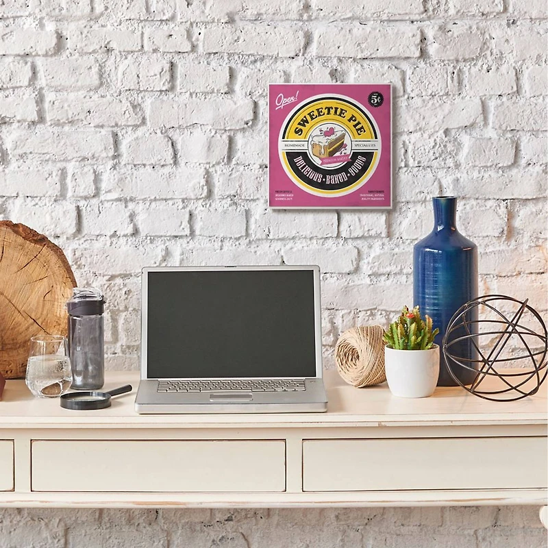 Stupell Industries Sweetie Pie Bakery Comic Wall Plaque