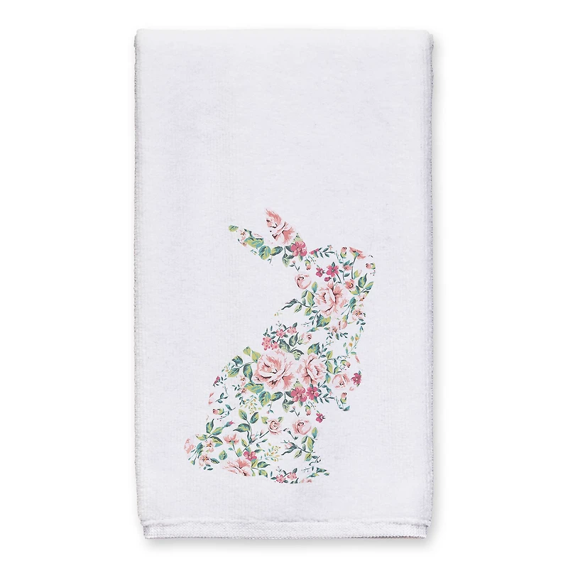 Floral Rabbit Tea Towel - Set of 2