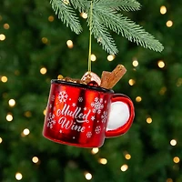 4" Mulled Wine Glass Christmas Ornament