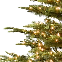 6.5ft. Pre-Lit Aspen Fir Artificial Christmas Tree, Clear Lights
