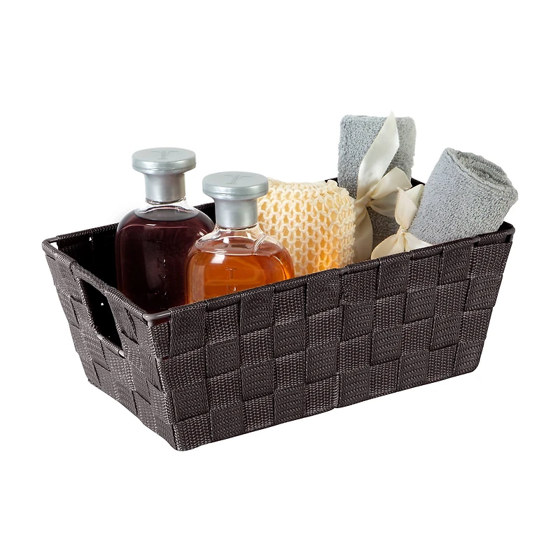 Simplify Small Woven Storage Shelf Bin