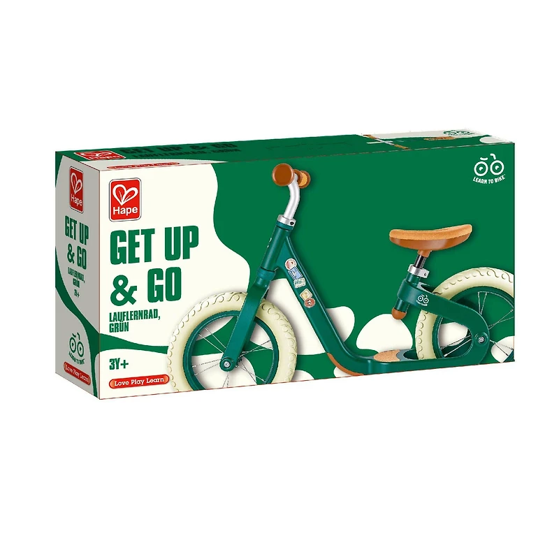 Hape Get Up & Go Green Learn to Ride Balance Bike