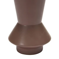 Hello Honey® 8" Eggplant Hourglass Shaped Stoneware Vase