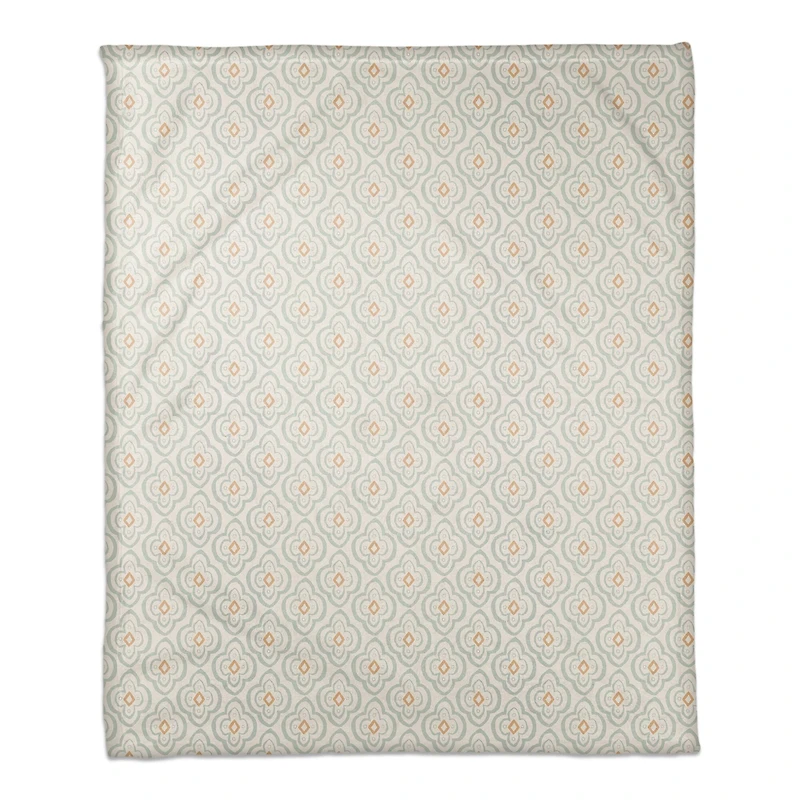 Quatre Coral Fleece Blanket