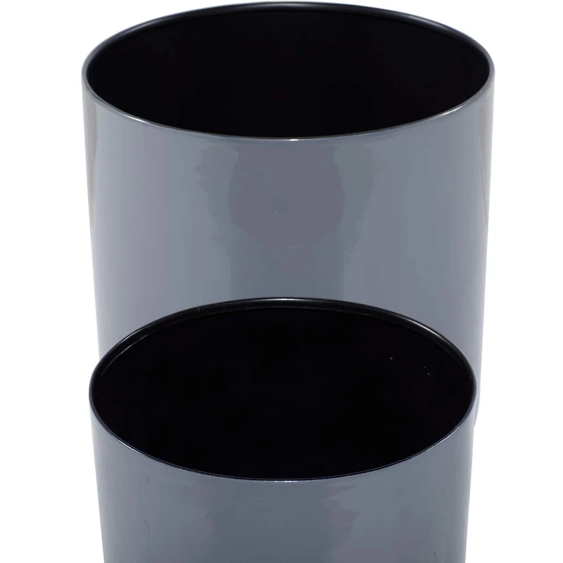 Black Metal Modern Planter Set