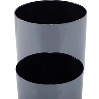 Black Metal Modern Planter Set