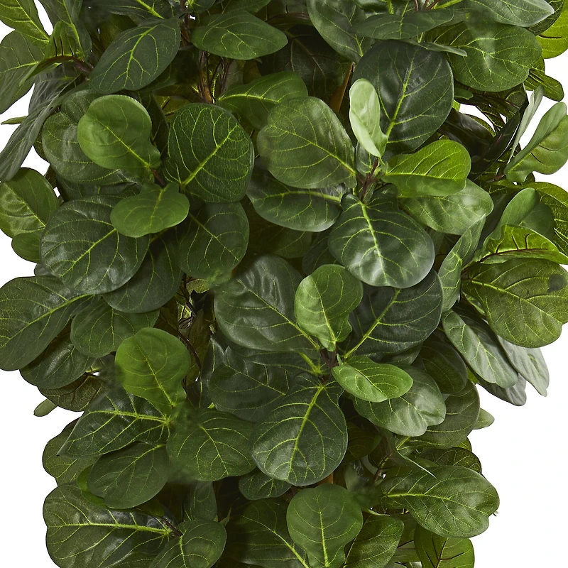 7.5ft. Fiddle Leaf Artificial Tree in Slate Planter