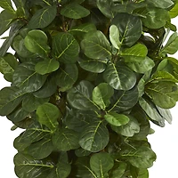 7.5ft. Fiddle Leaf Artificial Tree in Slate Planter